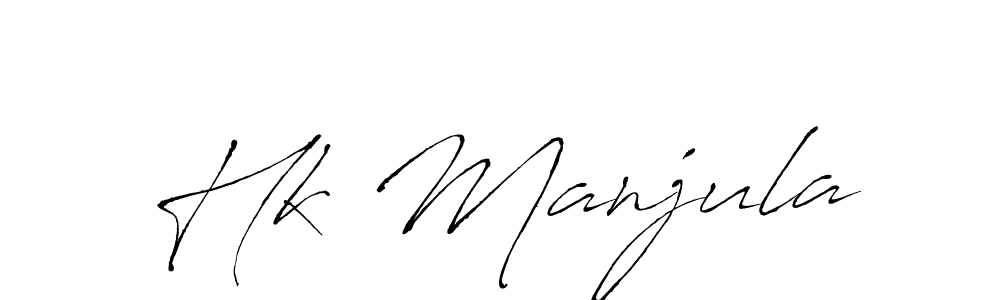 Also we have Hk Manjula name is the best signature style. Create professional handwritten signature collection using Antro_Vectra autograph style. Hk Manjula signature style 6 images and pictures png
