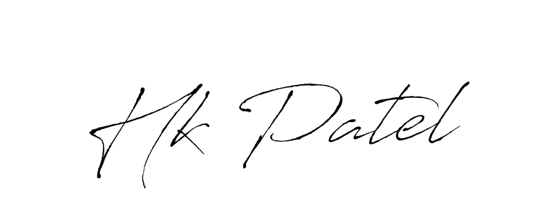 How to make Hk Patel signature? Antro_Vectra is a professional autograph style. Create handwritten signature for Hk Patel name. Hk Patel signature style 6 images and pictures png