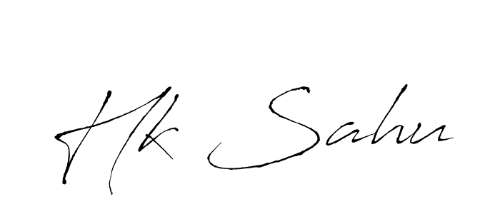 The best way (Antro_Vectra) to make a short signature is to pick only two or three words in your name. The name Hk Sahu include a total of six letters. For converting this name. Hk Sahu signature style 6 images and pictures png