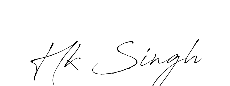 Design your own signature with our free online signature maker. With this signature software, you can create a handwritten (Antro_Vectra) signature for name Hk Singh. Hk Singh signature style 6 images and pictures png