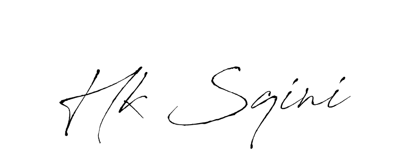 Create a beautiful signature design for name Hk Sqini. With this signature (Antro_Vectra) fonts, you can make a handwritten signature for free. Hk Sqini signature style 6 images and pictures png