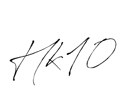 Antro_Vectra is a professional signature style that is perfect for those who want to add a touch of class to their signature. It is also a great choice for those who want to make their signature more unique. Get Hk10 name to fancy signature for free. Hk10 signature style 6 images and pictures png
