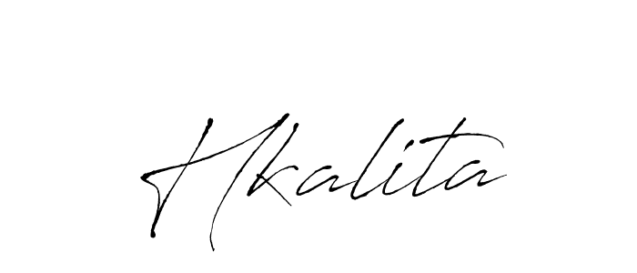 Create a beautiful signature design for name Hkalita. With this signature (Antro_Vectra) fonts, you can make a handwritten signature for free. Hkalita signature style 6 images and pictures png