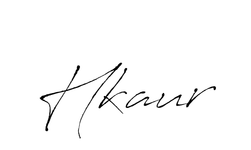 Make a beautiful signature design for name Hkaur. With this signature (Antro_Vectra) style, you can create a handwritten signature for free. Hkaur signature style 6 images and pictures png