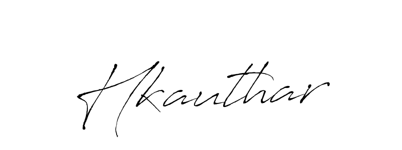 How to make Hkauthar name signature. Use Antro_Vectra style for creating short signs online. This is the latest handwritten sign. Hkauthar signature style 6 images and pictures png