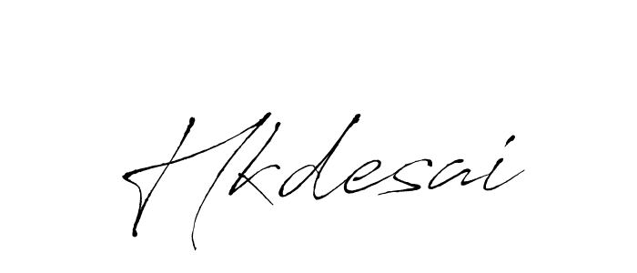 Use a signature maker to create a handwritten signature online. With this signature software, you can design (Antro_Vectra) your own signature for name Hkdesai. Hkdesai signature style 6 images and pictures png