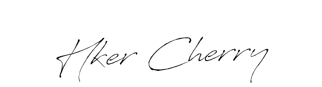 Design your own signature with our free online signature maker. With this signature software, you can create a handwritten (Antro_Vectra) signature for name Hker Cherry. Hker Cherry signature style 6 images and pictures png