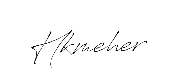 Make a beautiful signature design for name Hkmeher. With this signature (Antro_Vectra) style, you can create a handwritten signature for free. Hkmeher signature style 6 images and pictures png