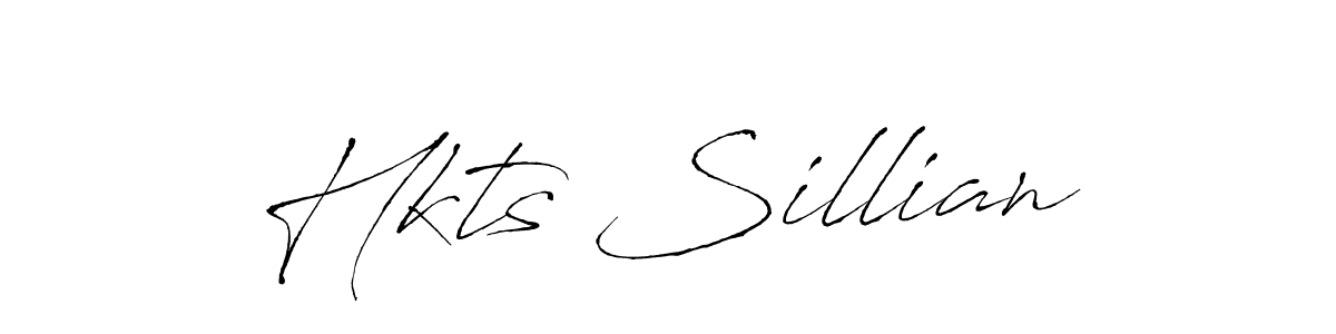 Design your own signature with our free online signature maker. With this signature software, you can create a handwritten (Antro_Vectra) signature for name Hkts Sillian. Hkts Sillian signature style 6 images and pictures png