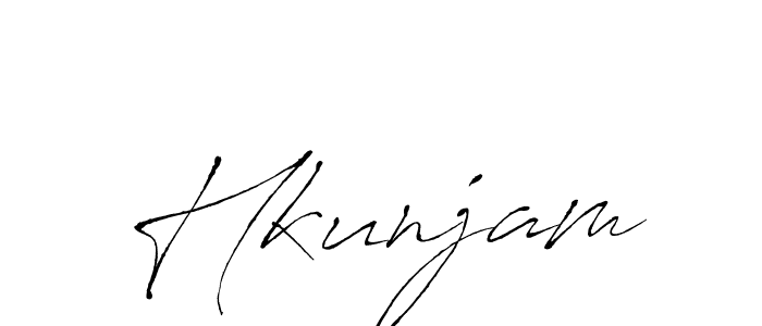 You should practise on your own different ways (Antro_Vectra) to write your name (Hkunjam) in signature. don't let someone else do it for you. Hkunjam signature style 6 images and pictures png