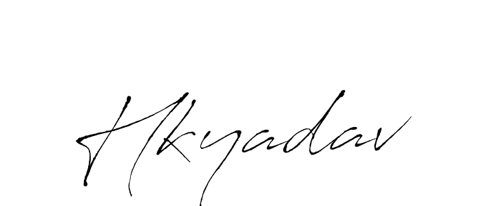 Also we have Hkyadav name is the best signature style. Create professional handwritten signature collection using Antro_Vectra autograph style. Hkyadav signature style 6 images and pictures png