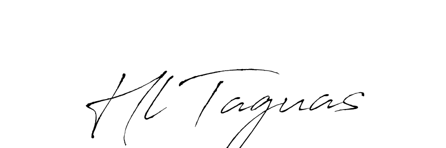 Make a beautiful signature design for name Hl Taguas. With this signature (Antro_Vectra) style, you can create a handwritten signature for free. Hl Taguas signature style 6 images and pictures png