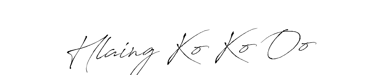 Make a beautiful signature design for name Hlaing Ko Ko Oo. Use this online signature maker to create a handwritten signature for free. Hlaing Ko Ko Oo signature style 6 images and pictures png