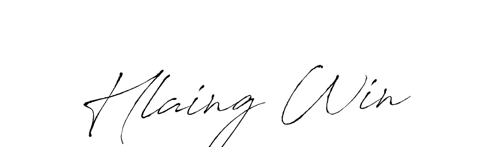 It looks lik you need a new signature style for name Hlaing Win. Design unique handwritten (Antro_Vectra) signature with our free signature maker in just a few clicks. Hlaing Win signature style 6 images and pictures png