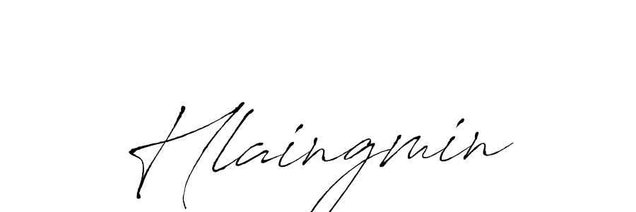 The best way (Antro_Vectra) to make a short signature is to pick only two or three words in your name. The name Hlaingmin include a total of six letters. For converting this name. Hlaingmin signature style 6 images and pictures png