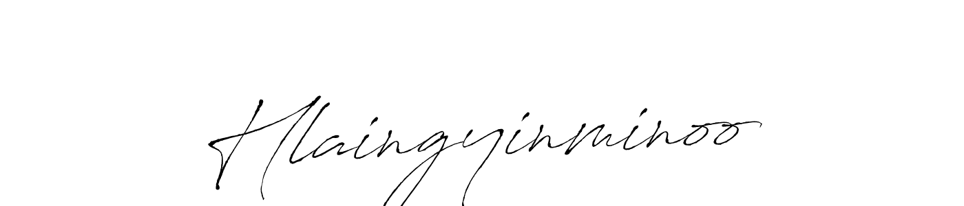 Antro_Vectra is a professional signature style that is perfect for those who want to add a touch of class to their signature. It is also a great choice for those who want to make their signature more unique. Get Hlaingyinminoo name to fancy signature for free. Hlaingyinminoo signature style 6 images and pictures png