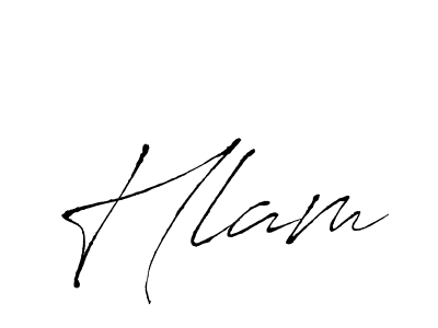 Also we have Hlam name is the best signature style. Create professional handwritten signature collection using Antro_Vectra autograph style. Hlam signature style 6 images and pictures png