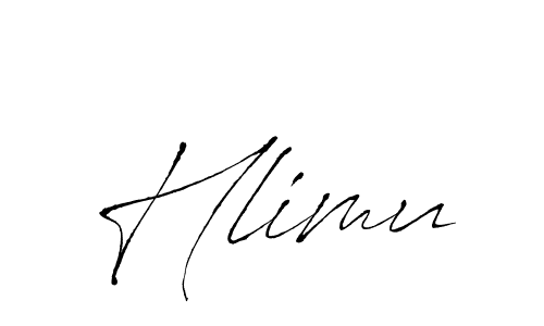 Antro_Vectra is a professional signature style that is perfect for those who want to add a touch of class to their signature. It is also a great choice for those who want to make their signature more unique. Get Hlimu name to fancy signature for free. Hlimu signature style 6 images and pictures png