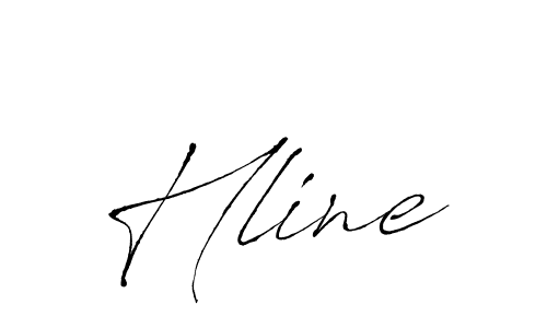 You should practise on your own different ways (Antro_Vectra) to write your name (Hline) in signature. don't let someone else do it for you. Hline signature style 6 images and pictures png