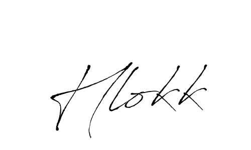 How to make Hlokk signature? Antro_Vectra is a professional autograph style. Create handwritten signature for Hlokk name. Hlokk signature style 6 images and pictures png