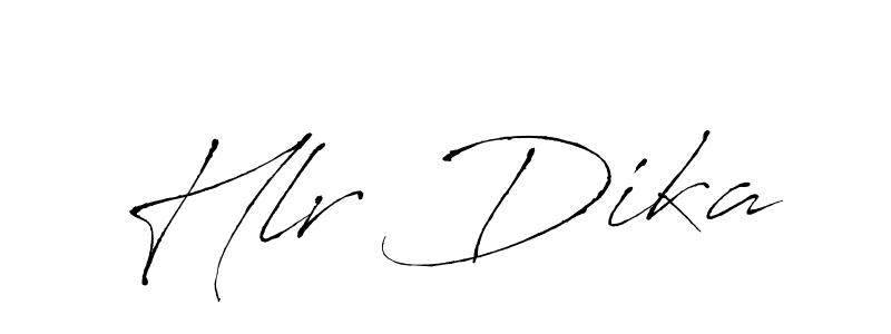 Make a beautiful signature design for name Hlr Dika. With this signature (Antro_Vectra) style, you can create a handwritten signature for free. Hlr Dika signature style 6 images and pictures png