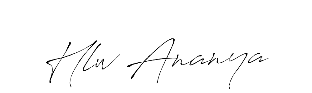 Also we have Hlw Ananya name is the best signature style. Create professional handwritten signature collection using Antro_Vectra autograph style. Hlw Ananya signature style 6 images and pictures png