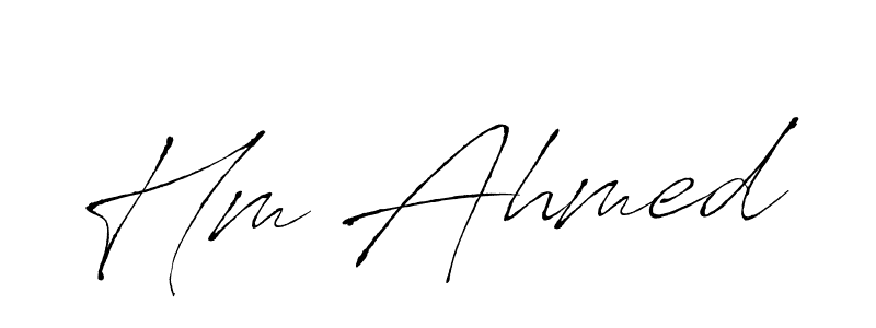 You should practise on your own different ways (Antro_Vectra) to write your name (Hm Ahmed) in signature. don't let someone else do it for you. Hm Ahmed signature style 6 images and pictures png