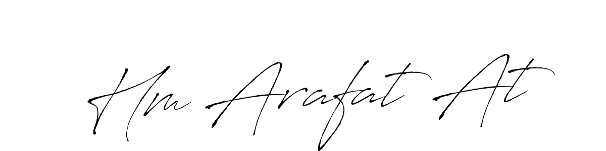Use a signature maker to create a handwritten signature online. With this signature software, you can design (Antro_Vectra) your own signature for name Hm Arafat At. Hm Arafat At signature style 6 images and pictures png