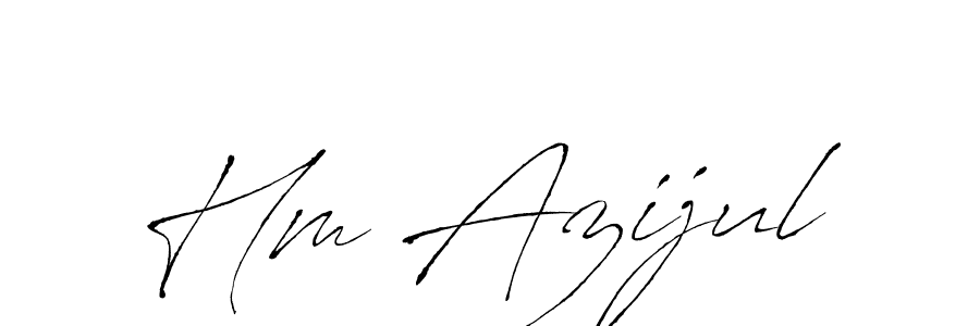 Also we have Hm Azijul name is the best signature style. Create professional handwritten signature collection using Antro_Vectra autograph style. Hm Azijul signature style 6 images and pictures png