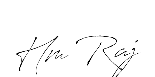 Hm Raj stylish signature style. Best Handwritten Sign (Antro_Vectra) for my name. Handwritten Signature Collection Ideas for my name Hm Raj. Hm Raj signature style 6 images and pictures png