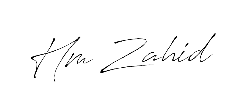 Use a signature maker to create a handwritten signature online. With this signature software, you can design (Antro_Vectra) your own signature for name Hm Zahid. Hm Zahid signature style 6 images and pictures png