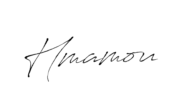 Design your own signature with our free online signature maker. With this signature software, you can create a handwritten (Antro_Vectra) signature for name Hmamou. Hmamou signature style 6 images and pictures png