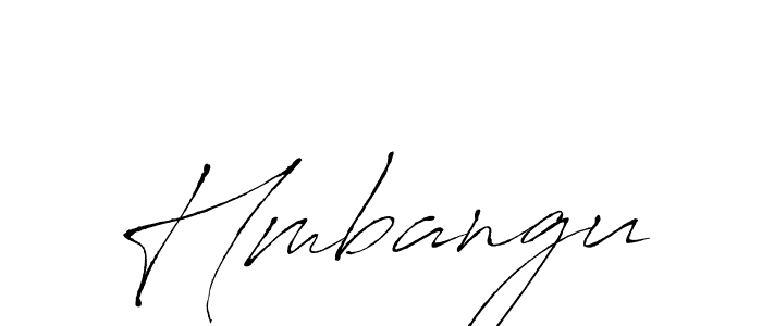 Make a beautiful signature design for name Hmbangu. With this signature (Antro_Vectra) style, you can create a handwritten signature for free. Hmbangu signature style 6 images and pictures png