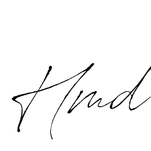 How to make Hmd signature? Antro_Vectra is a professional autograph style. Create handwritten signature for Hmd name. Hmd signature style 6 images and pictures png