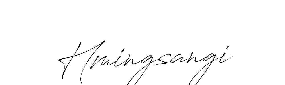 Hmingsangi stylish signature style. Best Handwritten Sign (Antro_Vectra) for my name. Handwritten Signature Collection Ideas for my name Hmingsangi. Hmingsangi signature style 6 images and pictures png