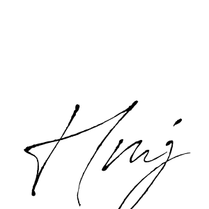 You should practise on your own different ways (Antro_Vectra) to write your name (Hmj) in signature. don't let someone else do it for you. Hmj signature style 6 images and pictures png