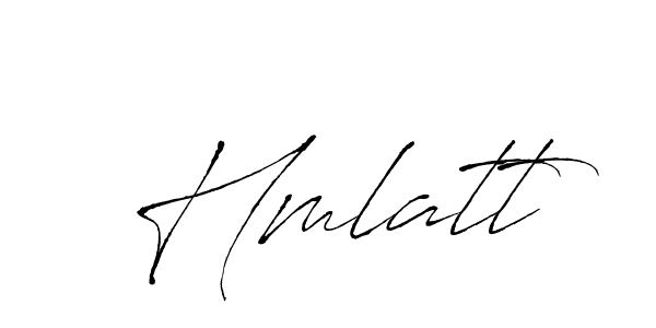 The best way (Antro_Vectra) to make a short signature is to pick only two or three words in your name. The name Hmlatt include a total of six letters. For converting this name. Hmlatt signature style 6 images and pictures png