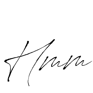 You should practise on your own different ways (Antro_Vectra) to write your name (Hmm) in signature. don't let someone else do it for you. Hmm signature style 6 images and pictures png