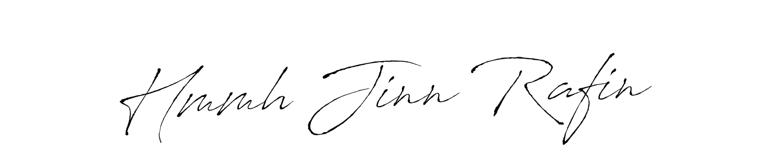 How to make Hmmh Jinn Rafin name signature. Use Antro_Vectra style for creating short signs online. This is the latest handwritten sign. Hmmh Jinn Rafin signature style 6 images and pictures png