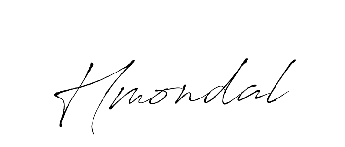 Make a beautiful signature design for name Hmondal. With this signature (Antro_Vectra) style, you can create a handwritten signature for free. Hmondal signature style 6 images and pictures png
