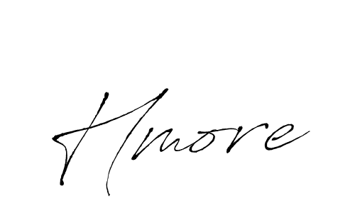 Design your own signature with our free online signature maker. With this signature software, you can create a handwritten (Antro_Vectra) signature for name Hmore. Hmore signature style 6 images and pictures png