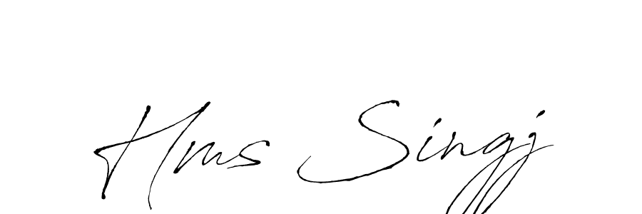 You should practise on your own different ways (Antro_Vectra) to write your name (Hms Singj) in signature. don't let someone else do it for you. Hms Singj signature style 6 images and pictures png