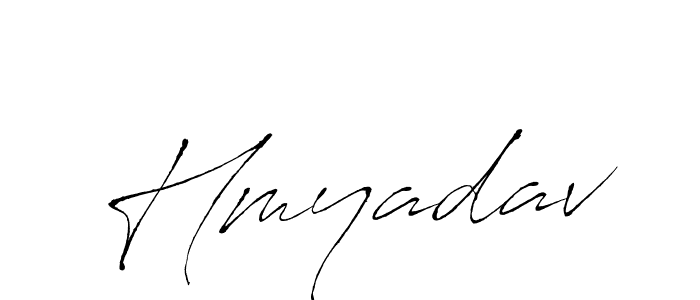 Use a signature maker to create a handwritten signature online. With this signature software, you can design (Antro_Vectra) your own signature for name Hmyadav. Hmyadav signature style 6 images and pictures png