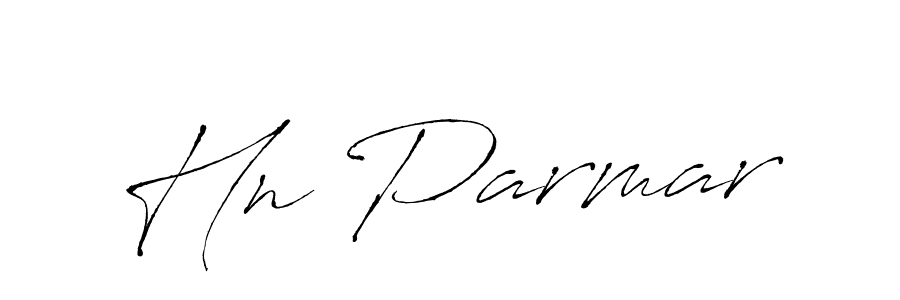 Make a beautiful signature design for name Hn Parmar. With this signature (Antro_Vectra) style, you can create a handwritten signature for free. Hn Parmar signature style 6 images and pictures png