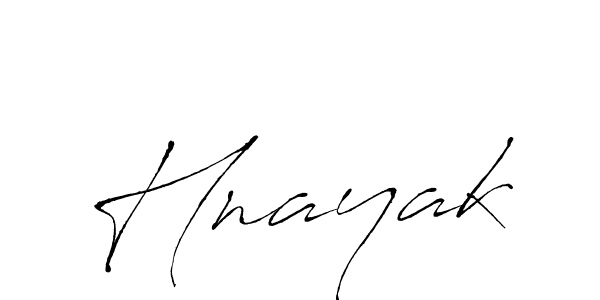 Create a beautiful signature design for name Hnayak. With this signature (Antro_Vectra) fonts, you can make a handwritten signature for free. Hnayak signature style 6 images and pictures png