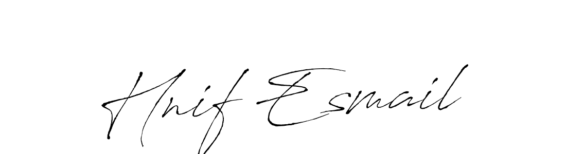 How to make Hnif Esmail signature? Antro_Vectra is a professional autograph style. Create handwritten signature for Hnif Esmail name. Hnif Esmail signature style 6 images and pictures png