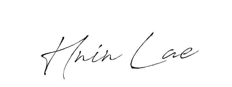 The best way (Antro_Vectra) to make a short signature is to pick only two or three words in your name. The name Hnin Lae include a total of six letters. For converting this name. Hnin Lae signature style 6 images and pictures png