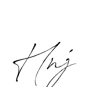 How to make Hnj name signature. Use Antro_Vectra style for creating short signs online. This is the latest handwritten sign. Hnj signature style 6 images and pictures png