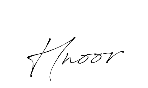 Create a beautiful signature design for name Hnoor. With this signature (Antro_Vectra) fonts, you can make a handwritten signature for free. Hnoor signature style 6 images and pictures png