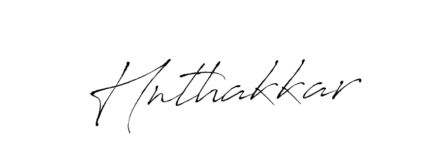 Make a beautiful signature design for name Hnthakkar. With this signature (Antro_Vectra) style, you can create a handwritten signature for free. Hnthakkar signature style 6 images and pictures png